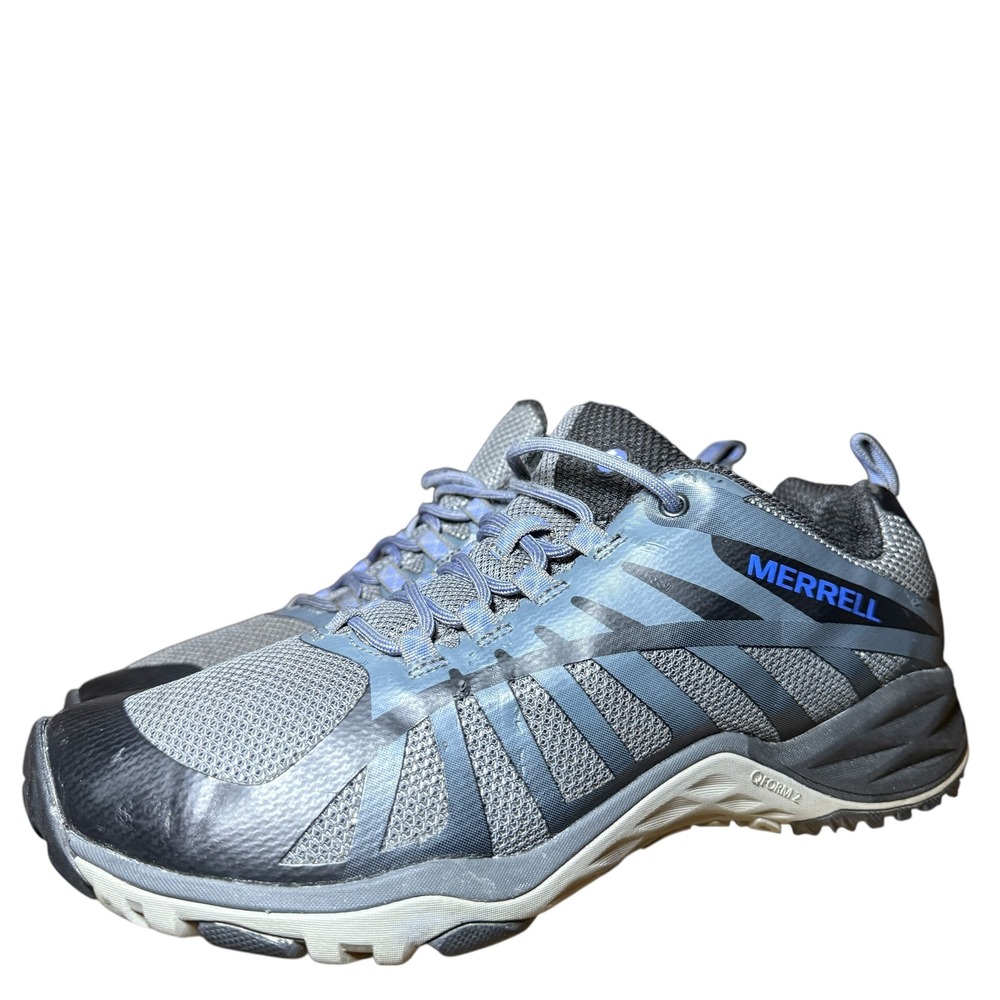 Merrell Siren Edge 3 Women's Trail Hiking Shoes Gray Blue Size 8.5 Lightweight